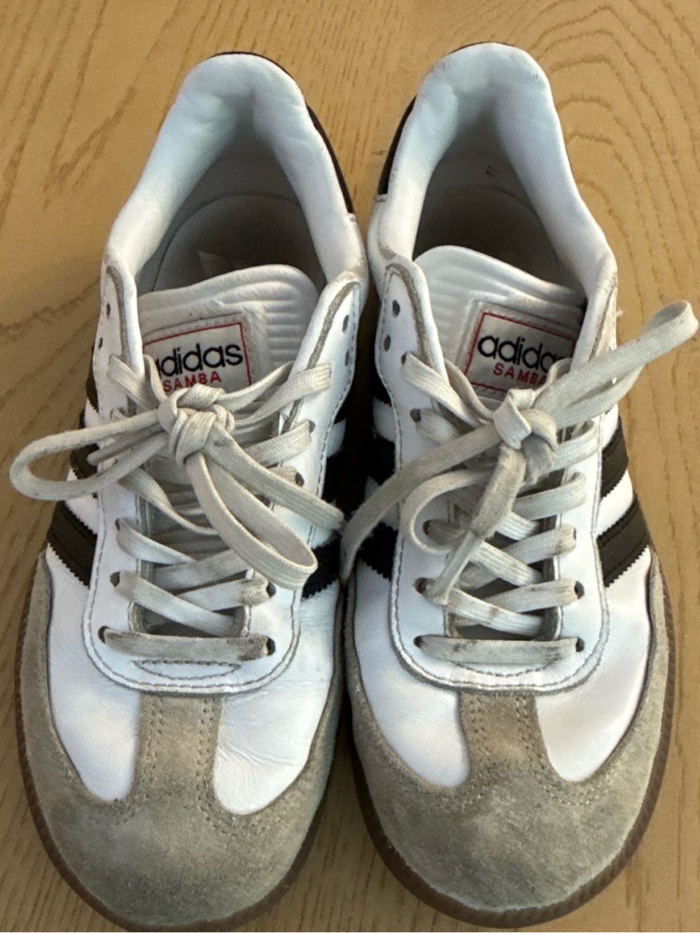 adidas Samba Men’s White, Black, and Gray Sneakers